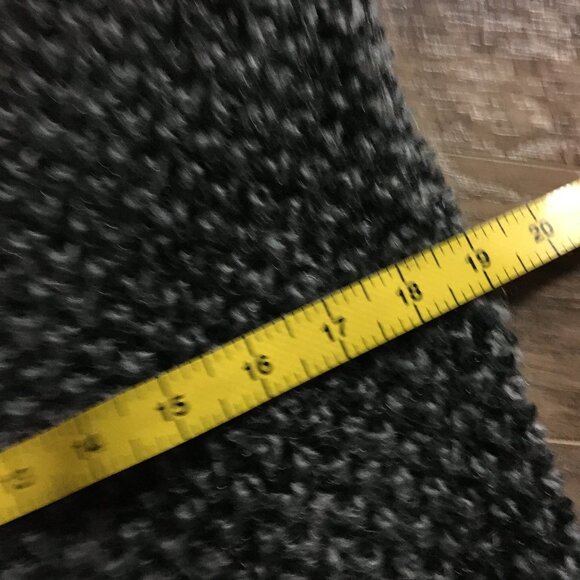 Alfred Dunner Black and White Cozy Mohair Blend Button Down Cardigan - Picture 11 of 15